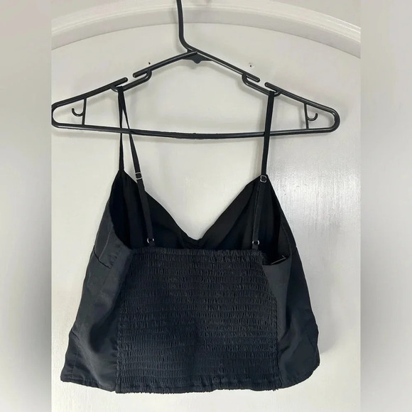 Abercrombie & Fitch | Black Lace Satin Tank size medium - Picture 2 of 7